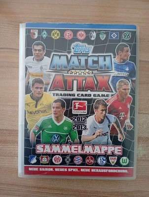 Topps Match Attax Bundesliga 2012/13 Sammelmappe mit ca. 286 Karten+ 3LE