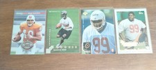 4 Card Lot Of Tampa Bay Buccaneer Rookies Mike Alstott, Warren Sapp,Warrick Dunn