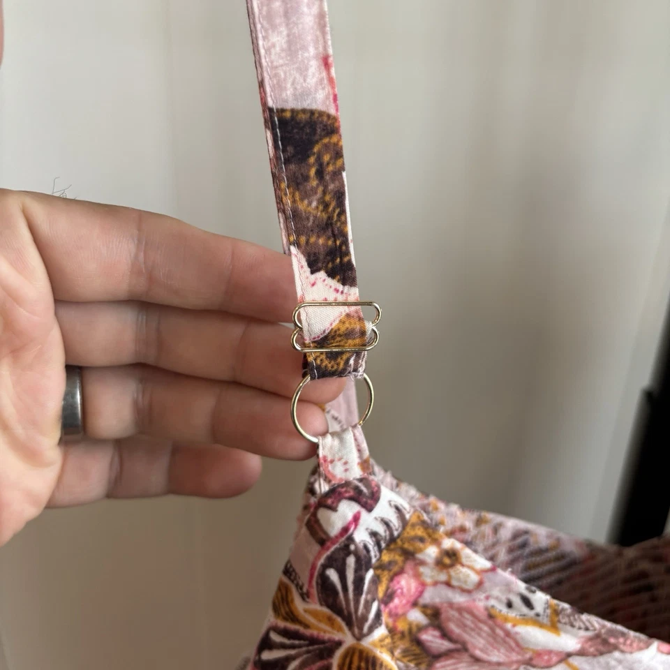 Vestido para mujer INC International Concepts 4X rosa floral con volantes en capas Foto 4 de 4