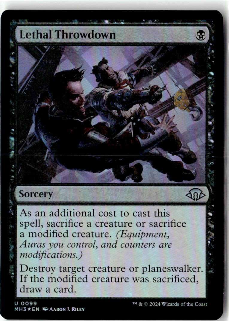 Foil Lethal Throwdown NM Modern Horizons 3 Magic 99