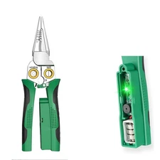 8 in 1 Wire Stripping Pliers, 8 in 1 Wire Stripper with Voltage Tester, Cable...