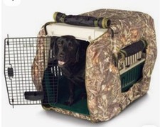 Classic Accessories Camo Insulated Dog Kennel Cover XL Vents Quilted Hunt Travel