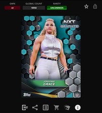 VIDEOGAME Topps WWE Slam 25 - NXT GRAPHITE Teal - JORDYNNE GRACE