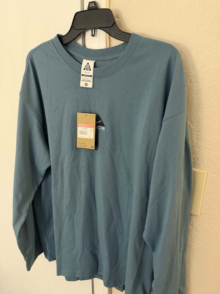 Nike ACG Lungs Long-Sleeve T-Shirt Denim Turquoise DR7753-006