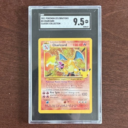 Pokémon Celebrations Classic Collection Charizard 4/102 SGC 9.5 Graded Holo