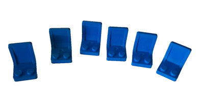6 x LEGO  4079 City,Zubehör,Sitze,Stühle in Blau