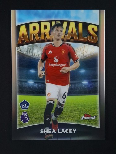 2025-26 Topps Finest EPL SHEA LACEY Rookie RC Refractor Arrivals Man U #AV-4