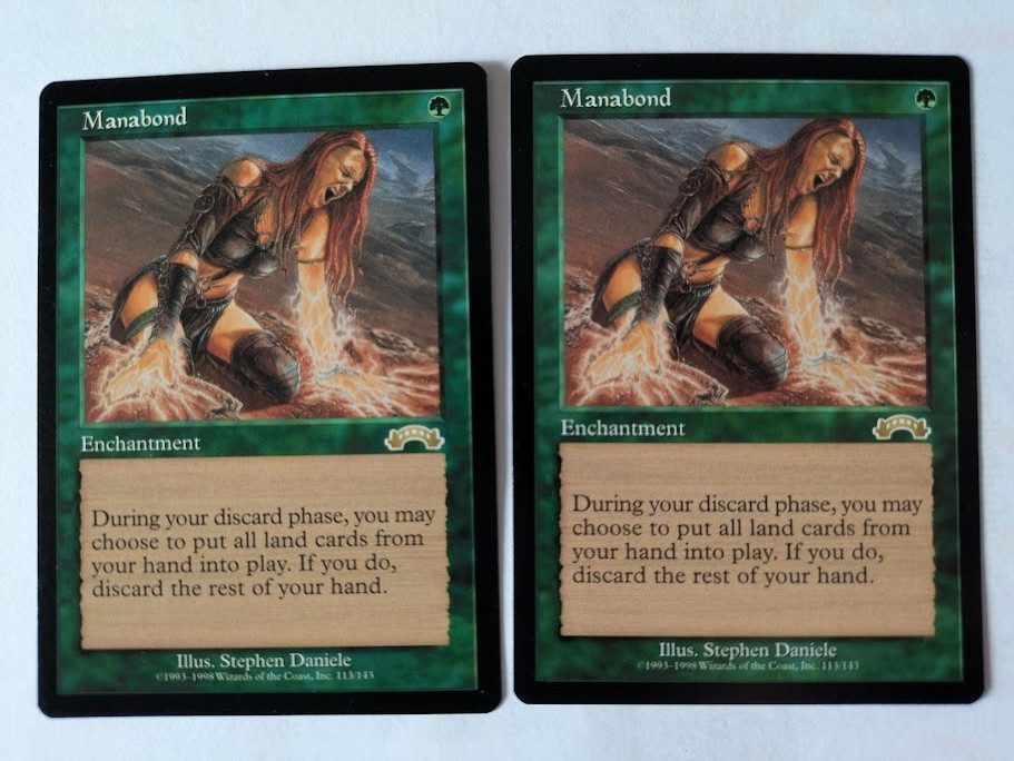 2 Manabond Exodus MTG NM Free shipping with tracking