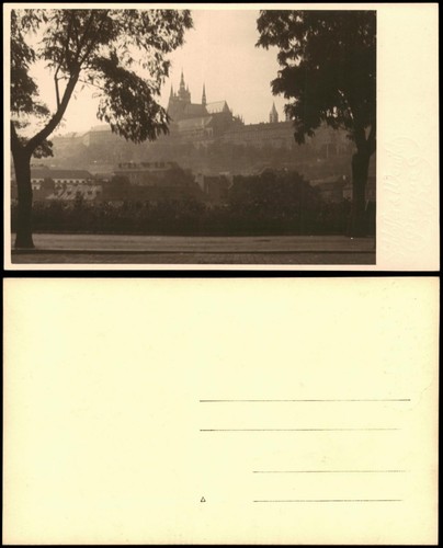 Burgstadt Prag Hradschin Praha Blick Hradschin Hradčany 1930 Privatfoto