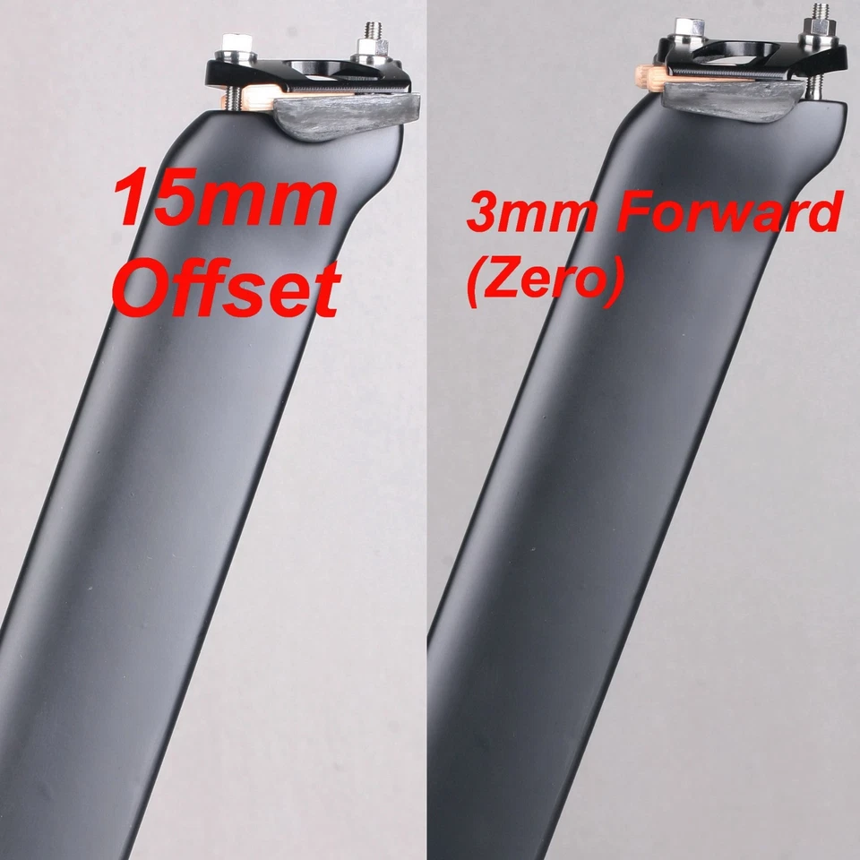 Tija de sillín de carbono desplazada HY Zero/15 mm para SCOTT 2023~2026 LÁMINA 135 g Foto 2 de 4