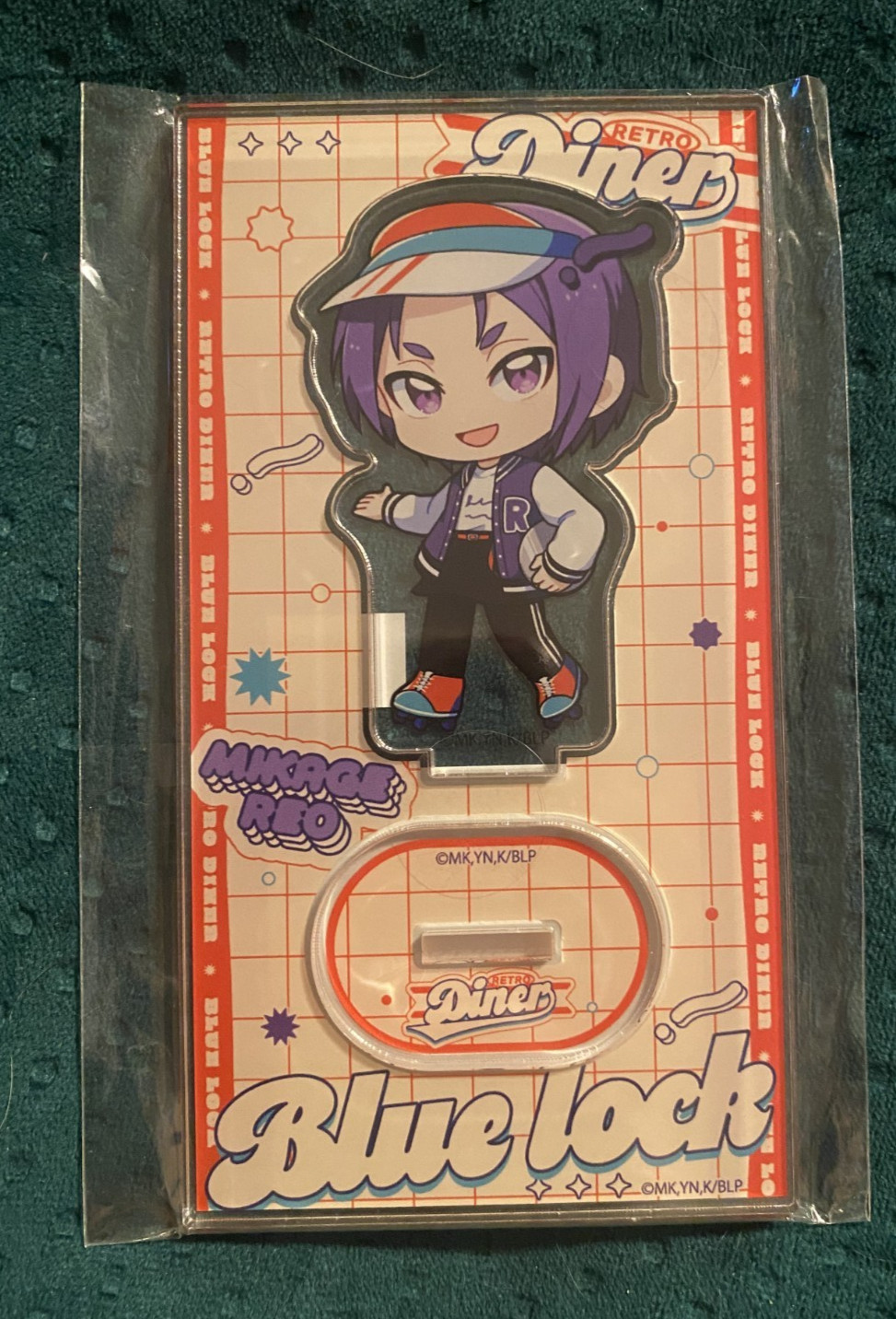 REO MIKAGE Retro Comedor Estilo Chibi Acrílico Soporte BLUE LOCK Fútbol Anime NUEVO