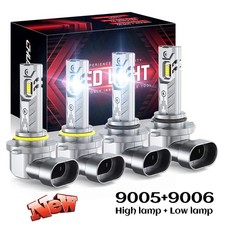 For Toyota Corolla 2005 2006 2007 2008 4PCS LED Headlight Bulb Hi/Lo Light