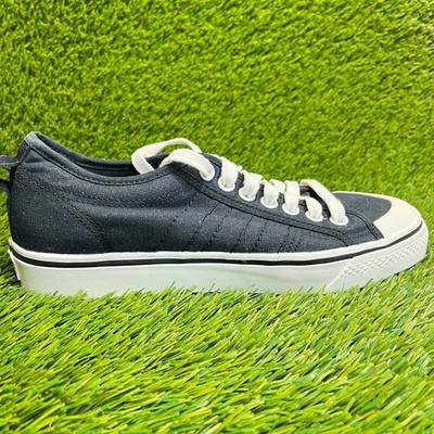 Adidas Nizza Low Womens Size 9 Black White Athletic Walking Shoes Sneakers