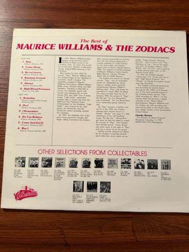 Maurice Williams & The Zodiacs LP The Best of COL-5021 Doo Wop 1992 - Picture 2 of 4
