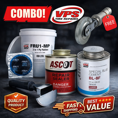 #ad #ad Tire Repair Kit: Scraper TIP TOP Cement REMA Patches Ascot Sealer Gift $139.48