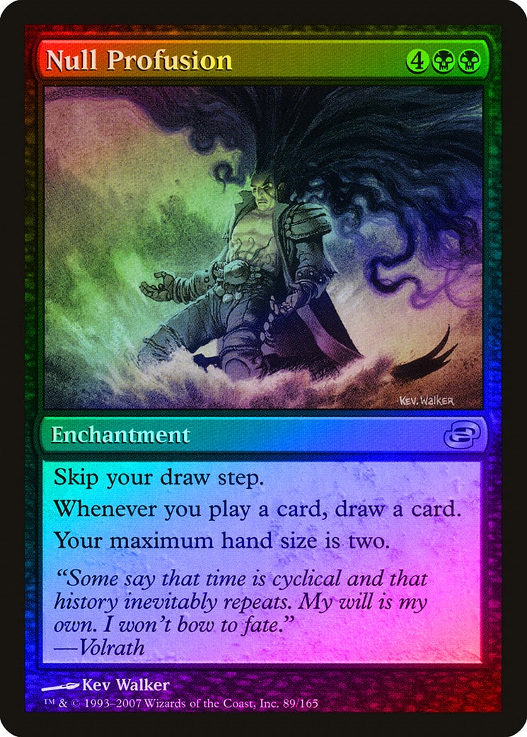 Null Profusion FOIL Planar Chaos NM Black Rare MAGIC GATHERING CARD ABUGames