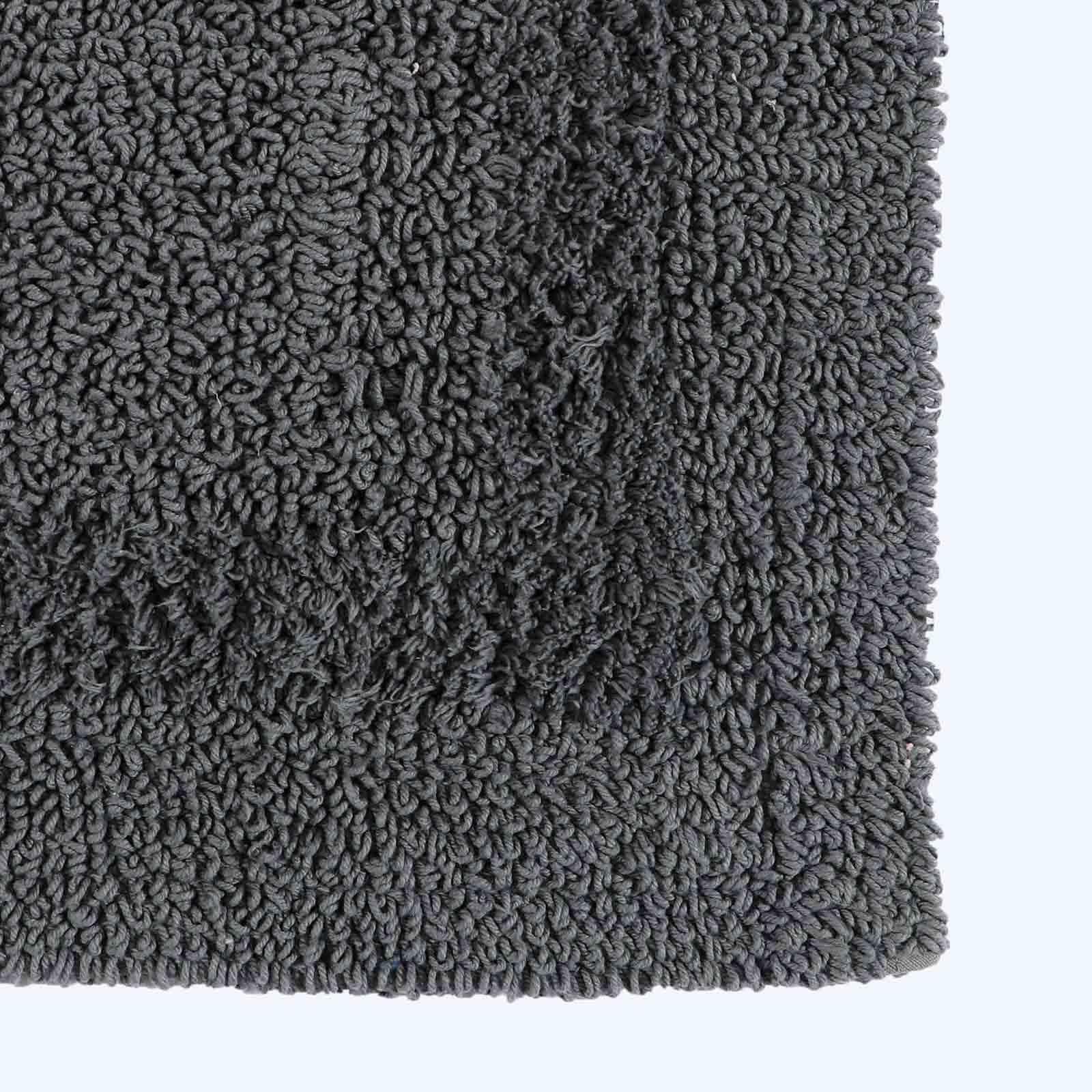 Tapis contour WC 100% coton absorbant lavable 50x50 cm - 2