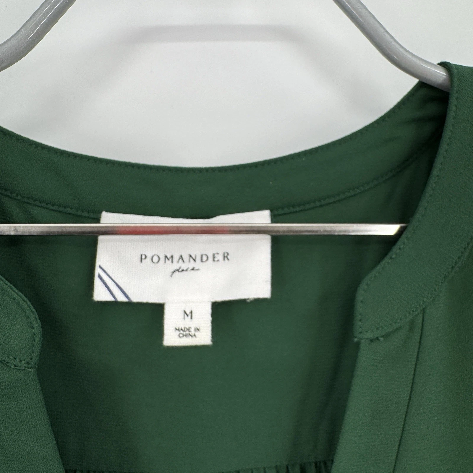 Abito Kenzo Pomander Place by Tuckernuck Hunter verde elasticizzato in crepe taglia M