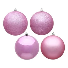 Vickerman 4.75" Pink Ball 4 Finish Asst 4/Bx