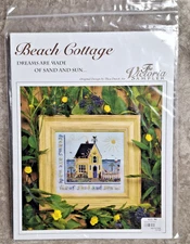 Victoria Sampler Beach Cottage Counted Cross Stitch Chart, PG