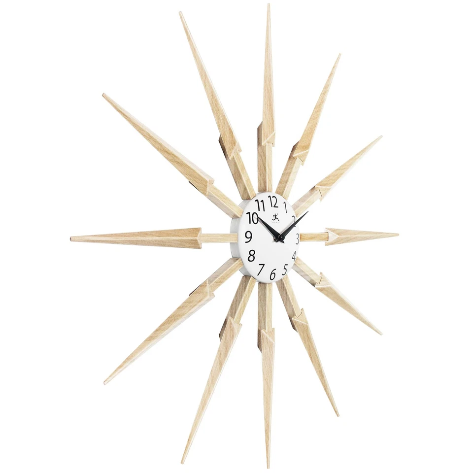 Celeste Starburst Mid-Century Modern Unique Large Wall Clock - Image 4 of 4