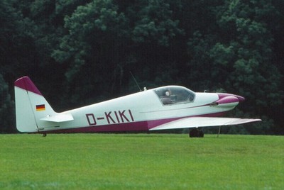 Dia D-KIKI Fournier RF3 Hahn 04.09.1993 Flugzeug 35mm gerahmt jst-O12-27