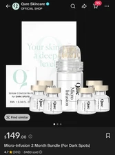 Qure Skincare Micro-Infusion System 2 Month Bundle for Dark Spots