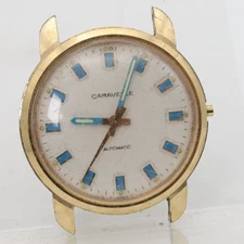 CARAVELLE CAL. 110TAC AUTOMATIC JAPAN 34.2mm CASE 17mm LUG WRIST WATCH (IP)