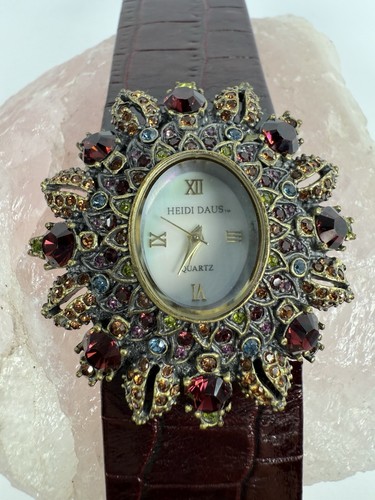 Heidi Daus rhinestone watch B6580, New Battery - Picture 4 of 7
