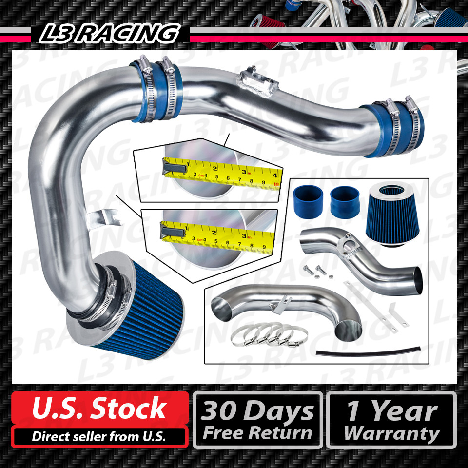 BLUE COLD INDUCTION AIR INTAKE+FILTER For 02-07 Subaru Impreza 2.0L 2.5L WRX/STi