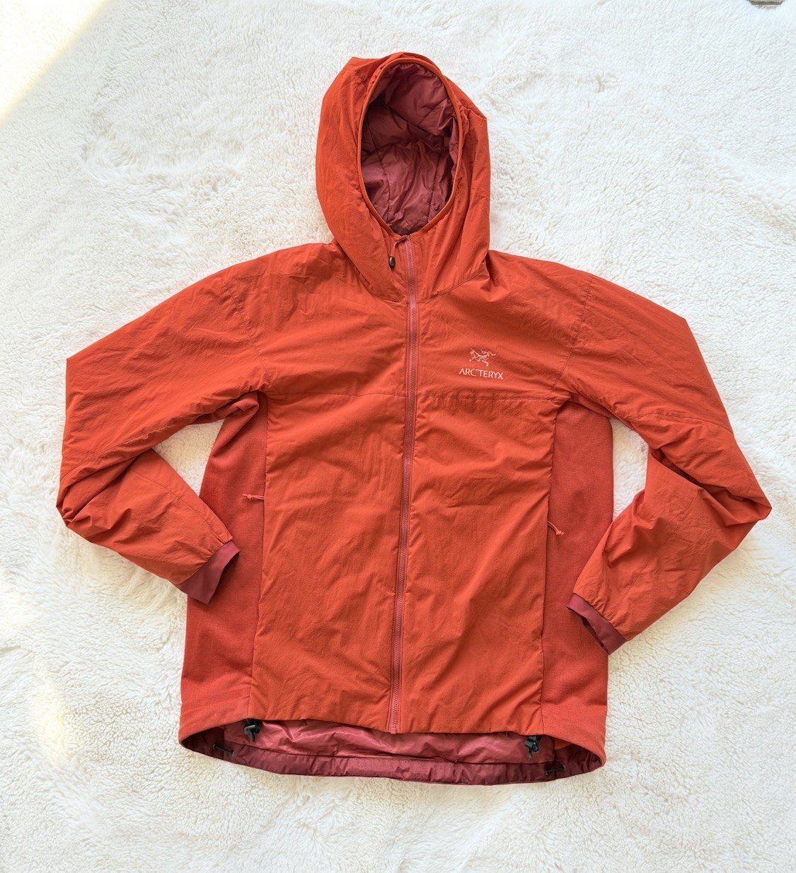 ARC'TERYX Arcteryx Atom Lt Giacca Arancione con Cappuccio Uomo Taglia XL