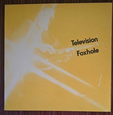 TELEVISION - FOXHOLE RARE RED VINYL 12 INCH UK SINGLE FROM 1978, BRAND NEW, MINT