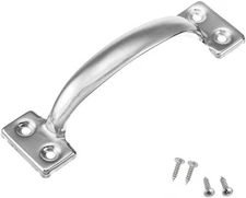 6-1/2" Gate Handle, Screen Door Handle in Stainless Steel Color