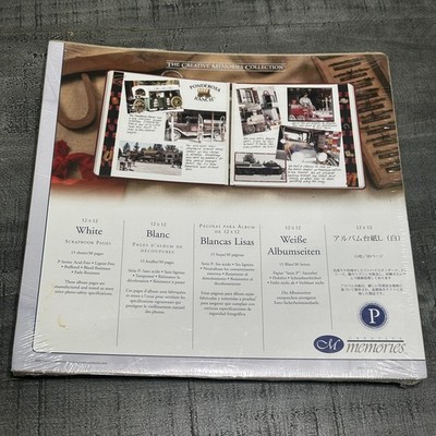 NEW Creative Memories 12x12 Old Style Page Protector and White