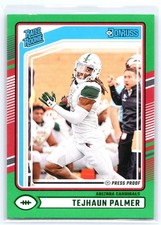 2024 Donruss #384 Tejhaun Palmer Press Proof Green