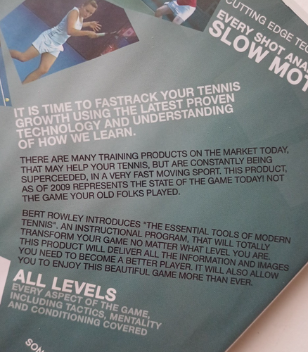 Modern Tennis The Essential Tools (DVD, 2009) Bert Rowley R2 All Levels Tactics - Picture 3 of 13