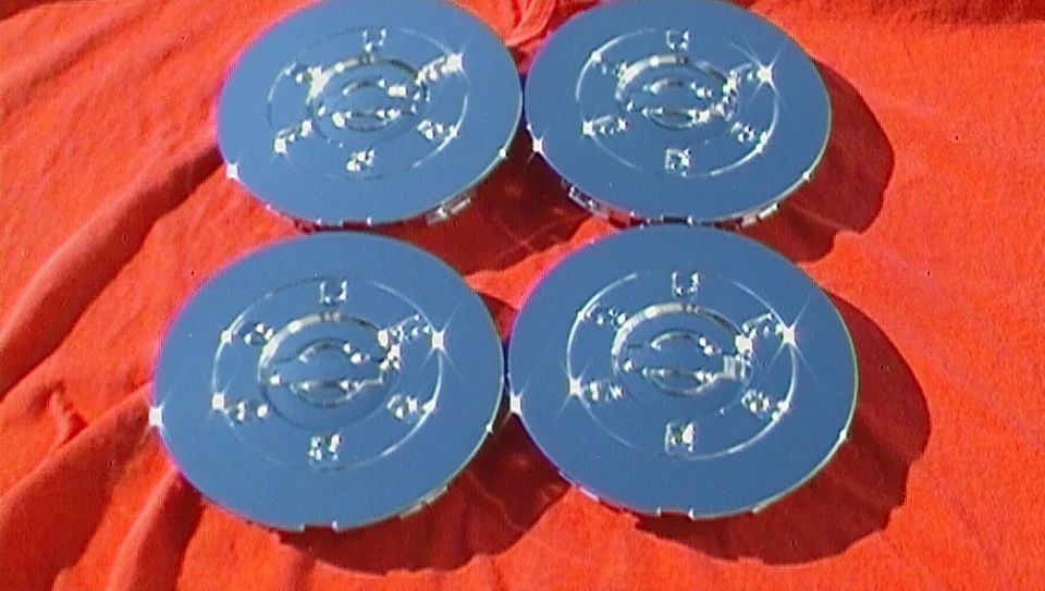 Fits 2000 2001Nissan Maxima Chrome wheel center caps hubcaps 62379 Set of 4 - Image 3 of 4