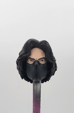 Cabeza de media máscara de soldado de invierno personalizado de Marvel Legends escala 1/12 pintada
