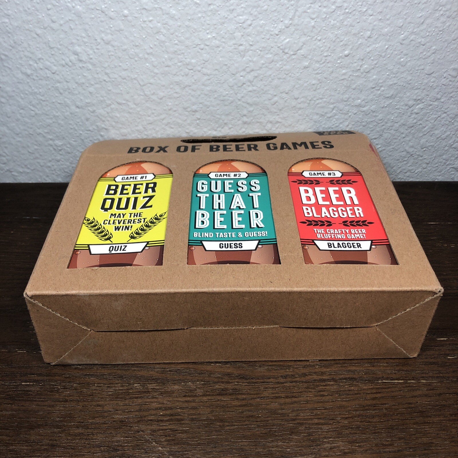 Box Of Beer Games by Talking Tables - (beer not included) New in Box