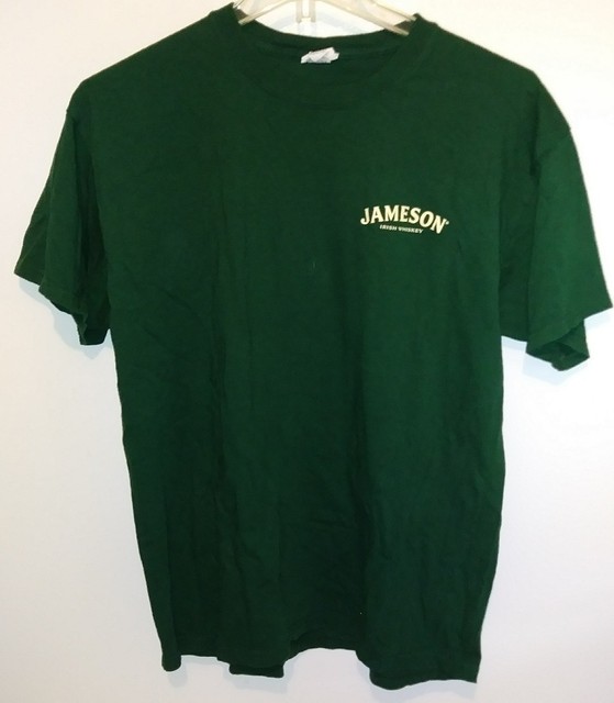 Jameson irish whiskey Mens Green short sleeve T shirt sz XL. EUC. C13P