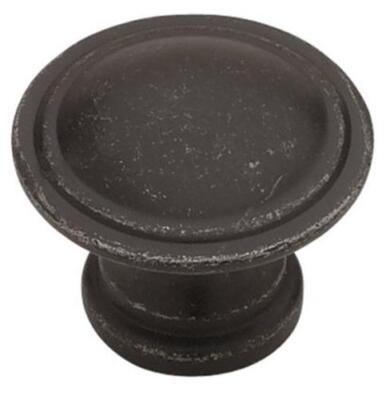 (5 Pack) 1-3/16 inch Ridge Knob Pewter
