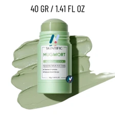 SKINTIFIC Mugwort Acne Clay Stick Anti-Aging Clears Blackheads Pores Redness 40g