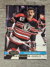 Michel Goulet 1991 Stadium Club Members Only Black Hawks *L250*