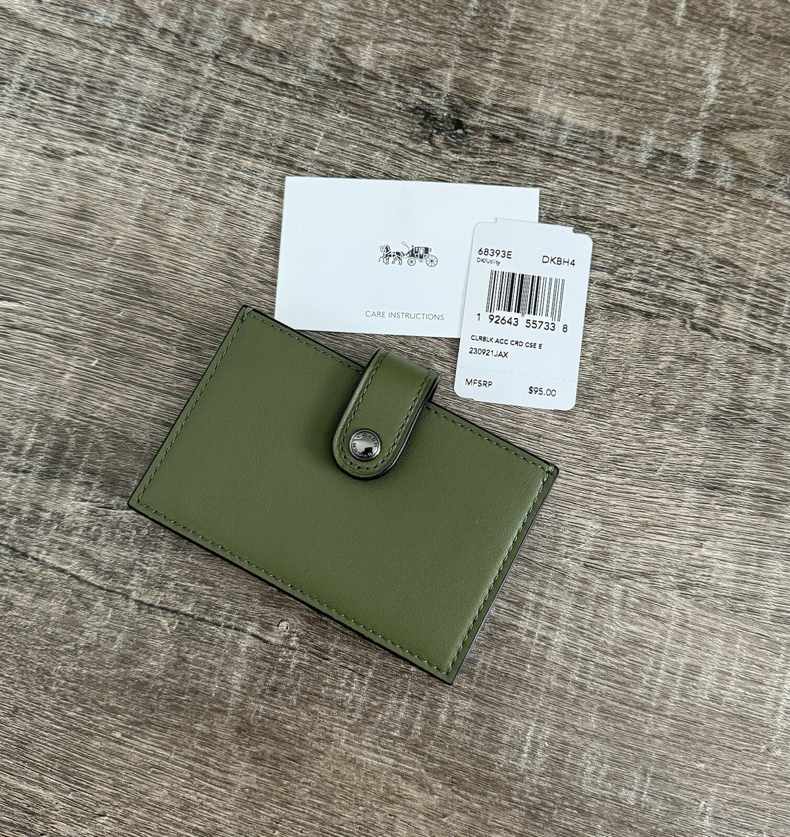 NWT Coach 1941 Colorblock Accordion Card Case ~Green~ 68393 | eBay