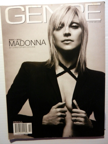 MADONNA Genre Magazine OCT 2002 Swept Away Christopher CICCONE INTERVIEW Gay Int