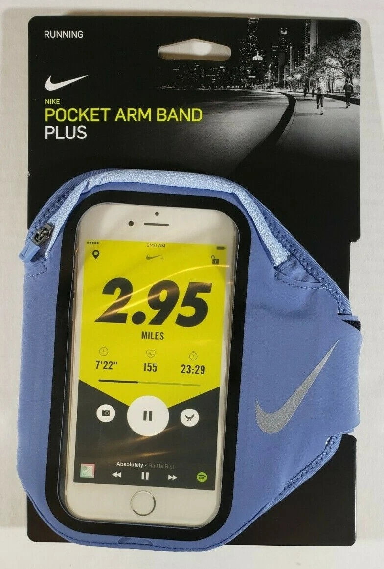 Voorbereiding Consequent Feat New Nike Pocket Arm Band Plus Phone Case Zip Pouch Blue Running Unisex |  eBay