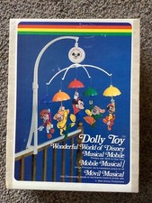 Vintage WONDERFUL WORLD OF DISNEY MUSICAL MOBILE Dolly Toy Working No.617-F