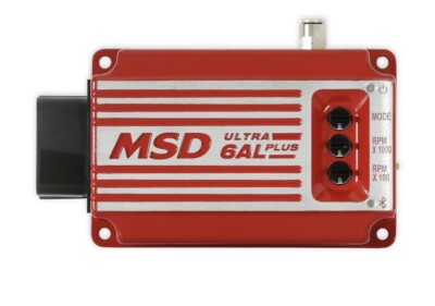MSD Ultra 6AL Plus Ignition Control Box Red - App Programmable 3 Rev Limiters