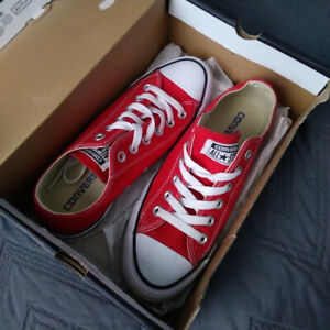 red converse size 7 womens