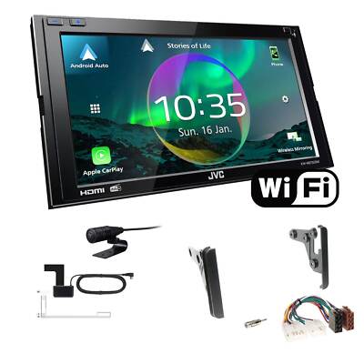 JVC Autoradio WiFi Apple CarPlay Android für Toyota Highlander / Kluger schwarz